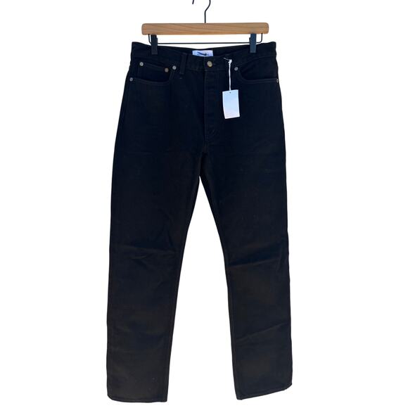 NWT‎ Alexa Chung for Madewell High-Rise Straight Jean in Black Outridge Was, 28 - Picture 2 of 7